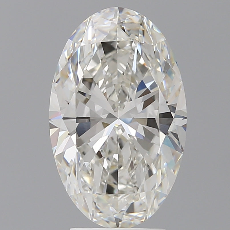 4.10 Carat Oval Shaped, Ideal Cut, F Color, VVS2 Clarity, IGI Certified Lab Grown Diamond