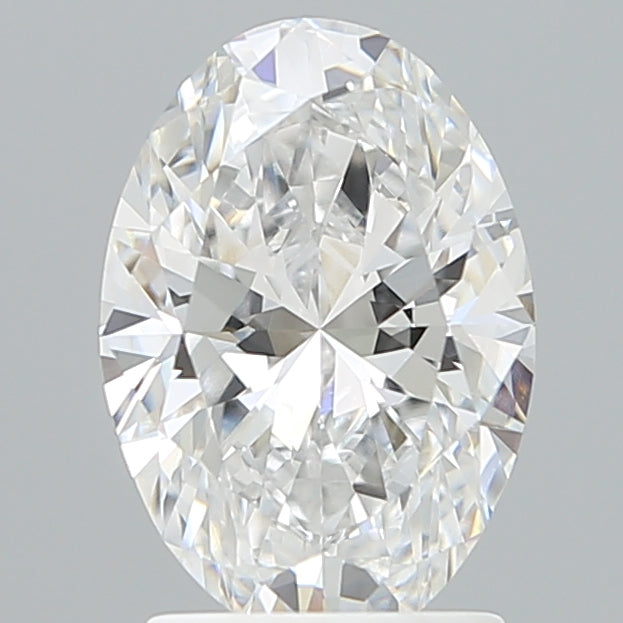 2.06 Carat Oval Shaped, Ideal Cut, D Color, VVS2 Clarity, IGI Certified Lab Grown Diamond
