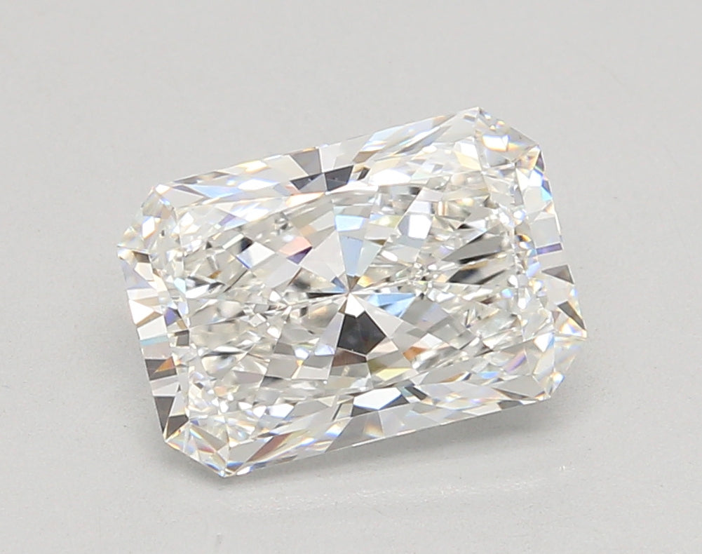 3.06 Carat Radiant Shaped, Ideal Cut, E Color, VVS2 Clarity, IGI Certified Lab Grown Diamond