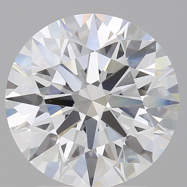 3.09 Carat Round Shaped, Ideal Cut, E Color, VVS2 Clarity, IGI Certified Lab Grown Diamond