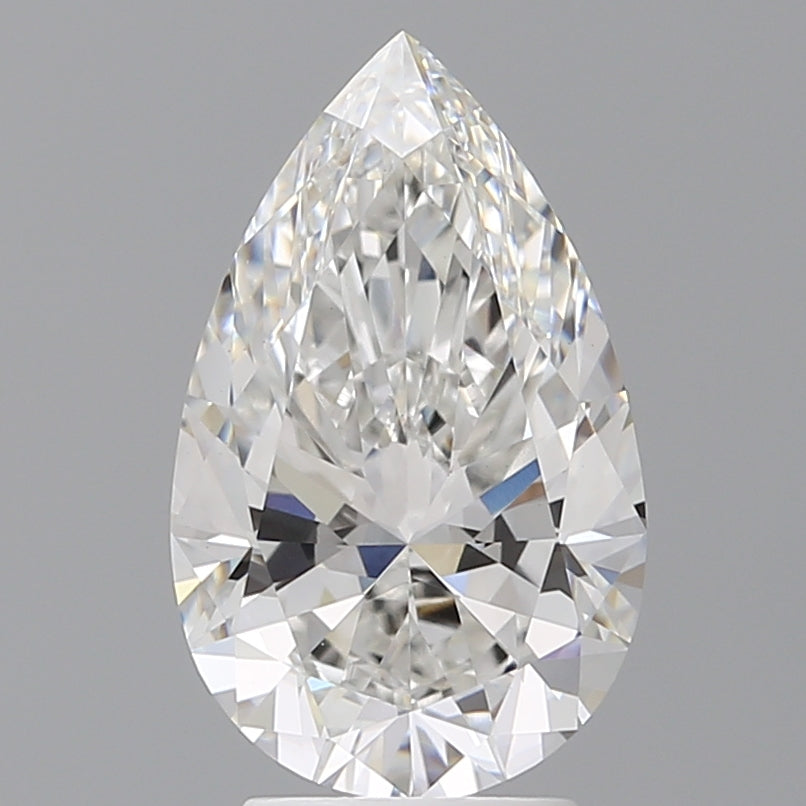 3.58 Carat Pear Shaped, Ideal Cut, F Color, VVS2 Clarity, IGI Certified Lab Grown Diamond
