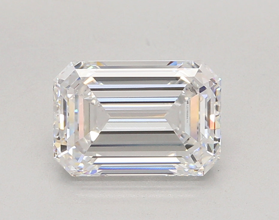 2.56 Carat Emerald Shaped, Ideal Cut, D Color, VVS2 Clarity, IGI Certified Lab Grown Diamond