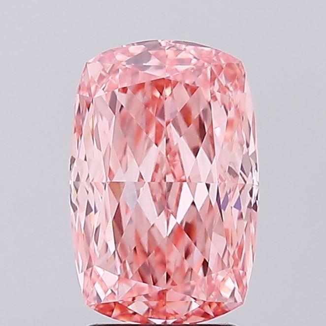 2.85 Carat Cushion Shaped, Ideal Cut, VVS2 Clarity, IGI Certified Lab Grown Diamond