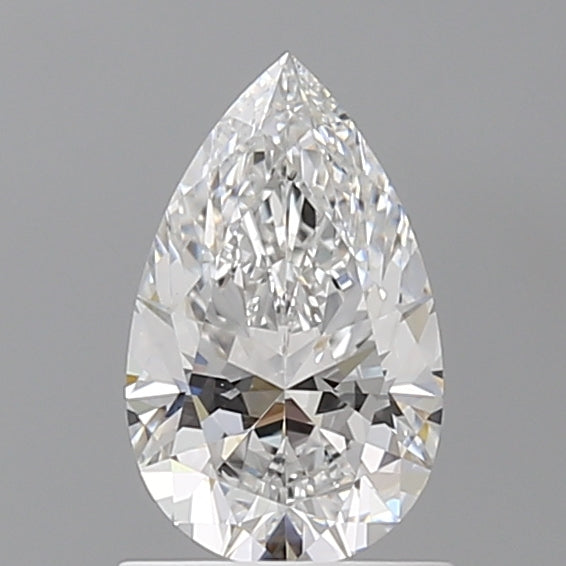 1.06 Carat Pear Shaped, Ideal Cut, D Color, VVS2 Clarity, IGI Certified Lab Grown Diamond