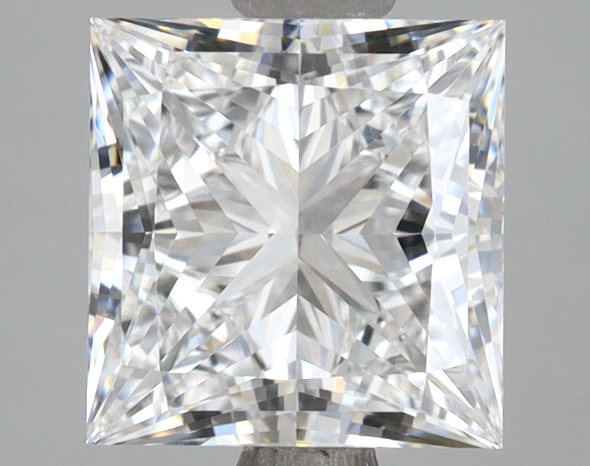 2.50 Carat Princess Shaped, Very Good Cut, D Color, VVS1 Clarity, IGI Certified Lab Grown Diamond