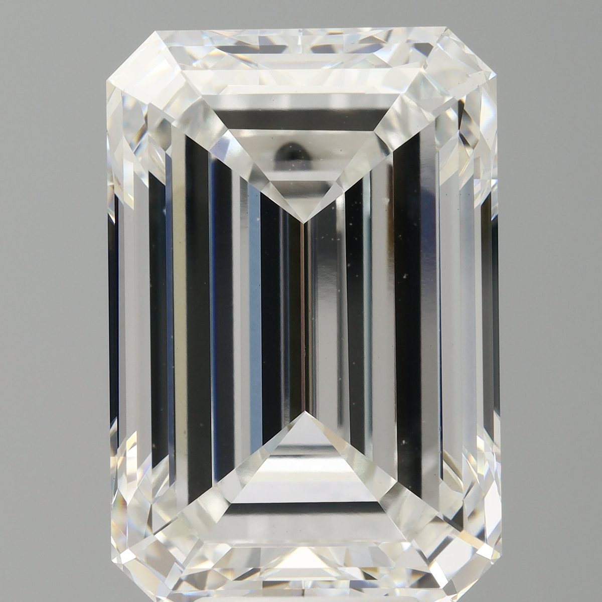 9.07 Carat Emerald Shaped, Ideal Cut, F Color, VVS2 Clarity, IGI Certified Lab Grown Diamond