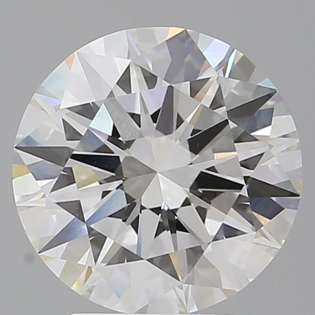 3.59 Carat Round Shaped, Excellent Cut, F Color, VVS2 Clarity, IGI Certified Lab Grown Diamond