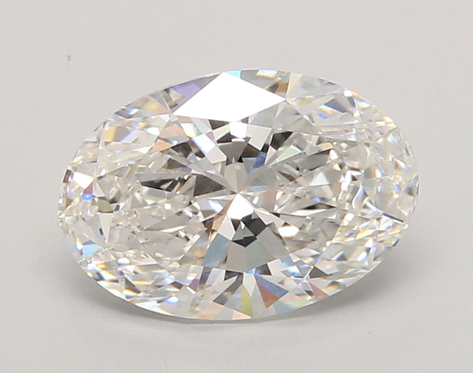 3.06 Carat Oval Shaped, Ideal Cut, E Color, VVS2 Clarity, IGI Certified Lab Grown Diamond