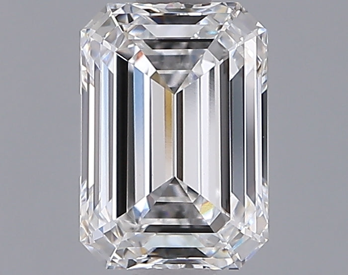 1.54 Carat Emerald Shaped, Ideal Cut, D Color, VVS2 Clarity, IGI Certified Lab Grown Diamond