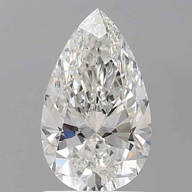 1.53 Carat Pear Shaped, Ideal Cut, F Color, VVS1 Clarity, IGI Certified Lab Grown Diamond