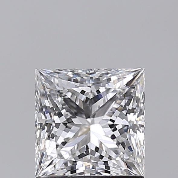 1.23 Carat Princess Shaped, Ideal Cut, E Color, VS1 Clarity, IGI Certified Lab Grown Diamond