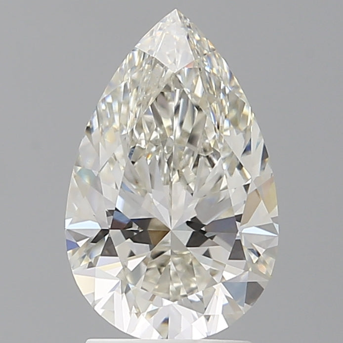 2.54 Carat Pear Shaped, Ideal Cut, G Color, VVS2 Clarity, IGI Certified Lab Grown Diamond