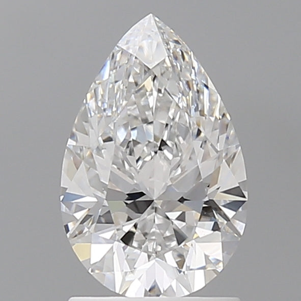 1.53 Carat Pear Shaped, Excellent Cut, D Color, VS1 Clarity, IGI Certified Lab Grown Diamond
