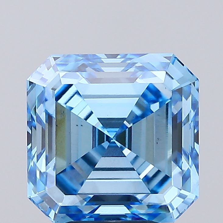 5.31 Carat Asscher Shaped, Ideal Cut, VS1 Clarity, IGI Certified Lab Grown Diamond