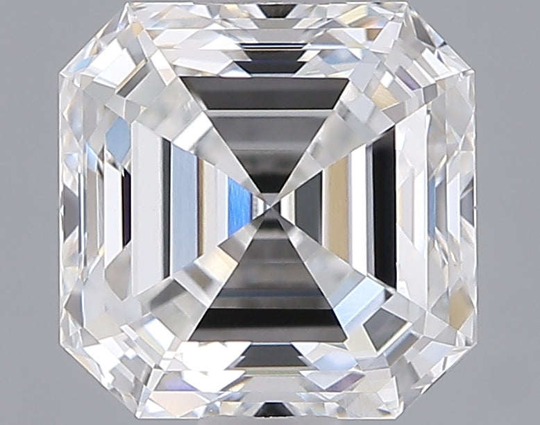 1.99 Carat Asscher Shaped, Ideal Cut, E Color, VVS2 Clarity, IGI Certified Lab Grown Diamond