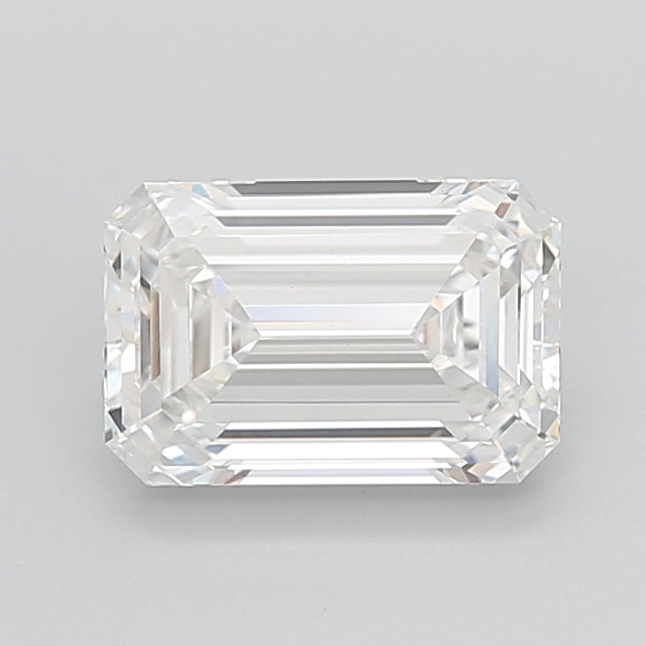 5.04 Carat Emerald Shaped, Ideal Cut, E Color, VVS2 Clarity, IGI Certified Lab Grown Diamond