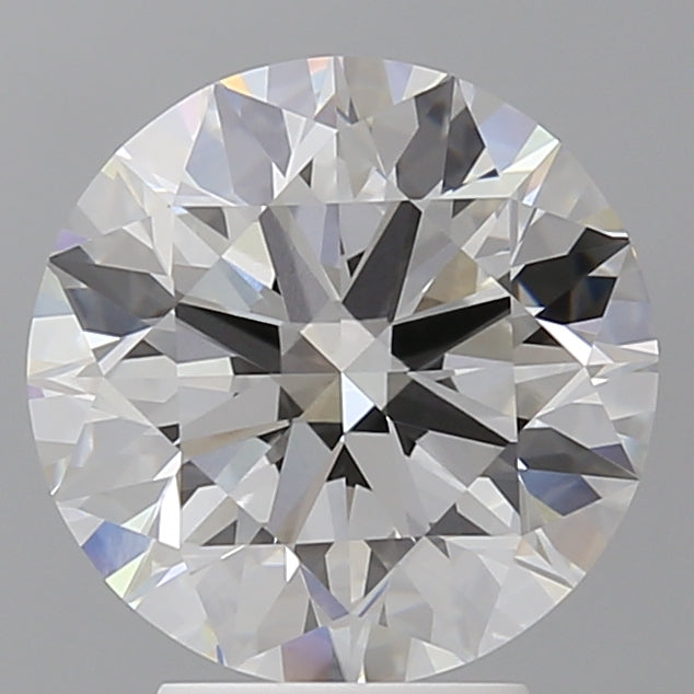 4.05 Carat Round Shaped, Ideal Cut, F Color, VVS2 Clarity, IGI Certified Lab Grown Diamond