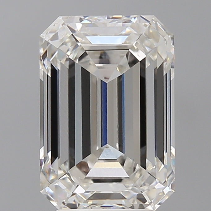 4.54 Carat Emerald Shaped, Excellent Cut, F Color, VVS2 Clarity, IGI Certified Lab Grown Diamond