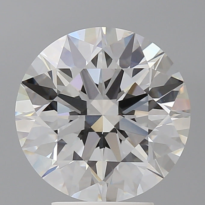 4.04 Carat Round Shaped, Ideal Cut, F Color, VVS2 Clarity, IGI Certified Lab Grown Diamond
