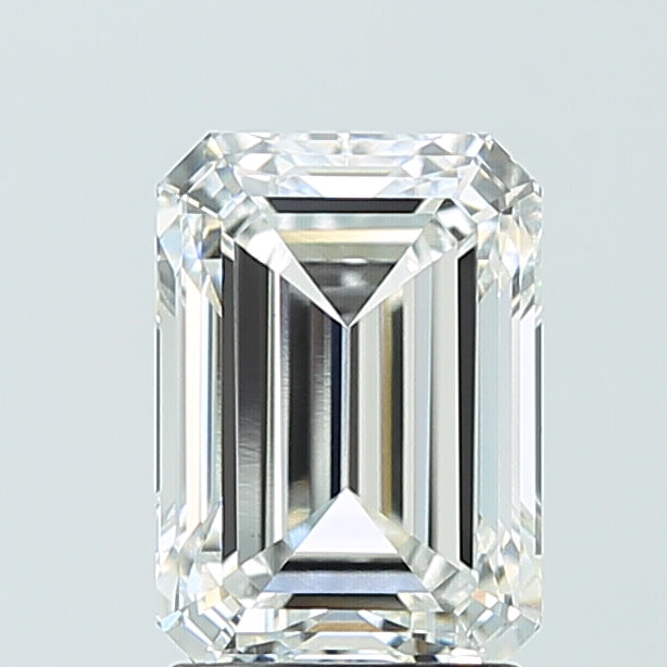2.50 Carat Emerald Shaped, Ideal Cut, E Color, VS1 Clarity, IGI Certified Lab Grown Diamond