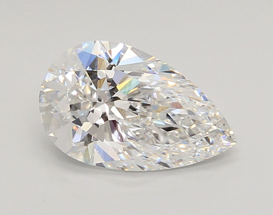 2.04 Carat Pear Shaped, Ideal Cut, E Color, VVS2 Clarity, IGI Certified Lab Grown Diamond