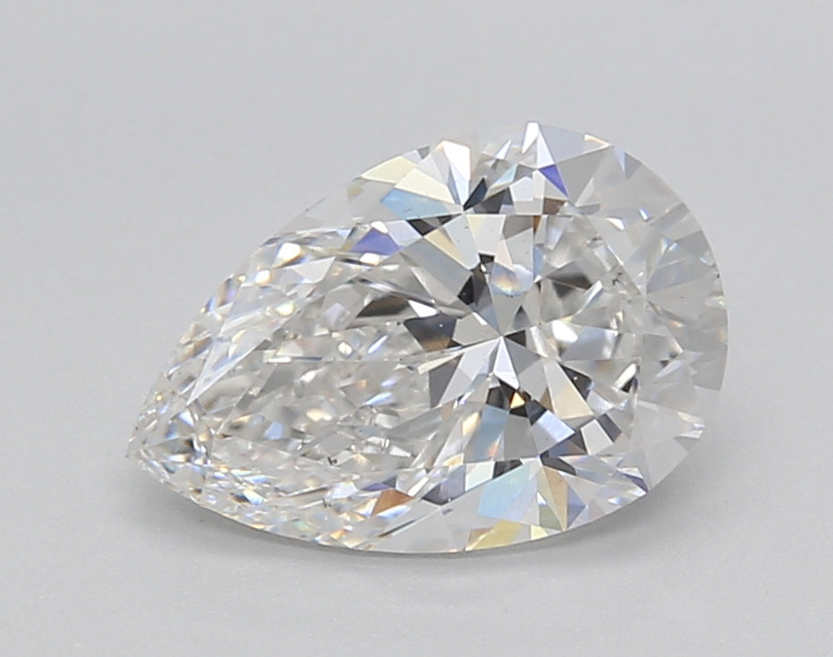 2.00 Carat Pear Shaped, Excellent Cut, E Color, VS1 Clarity, IGI Certified Lab Grown Diamond