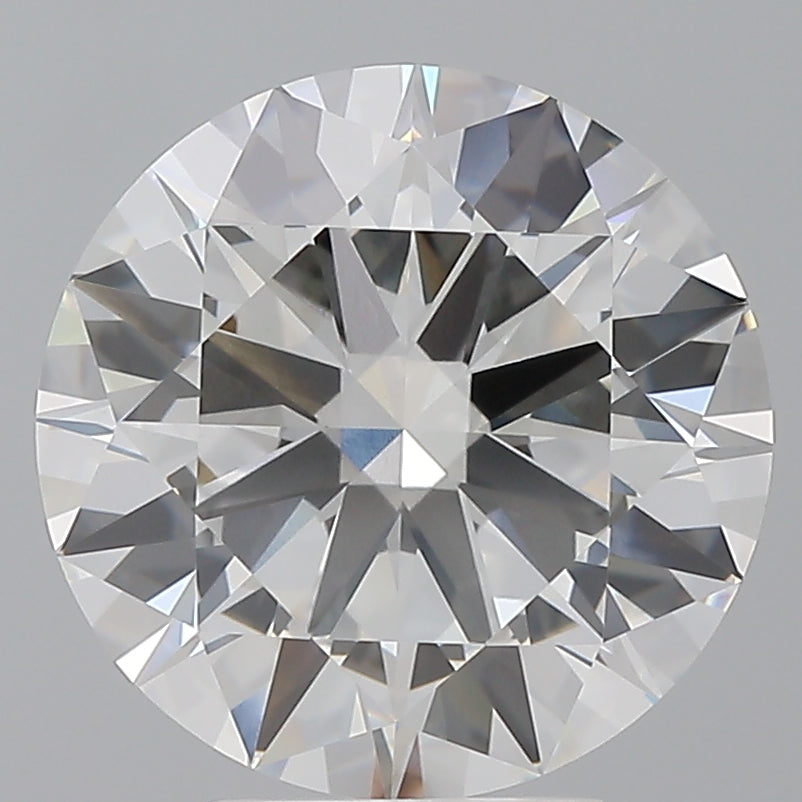 5.04 Carat Round Shaped, Ideal Cut, F Color, VVS2 Clarity, IGI Certified Lab Grown Diamond