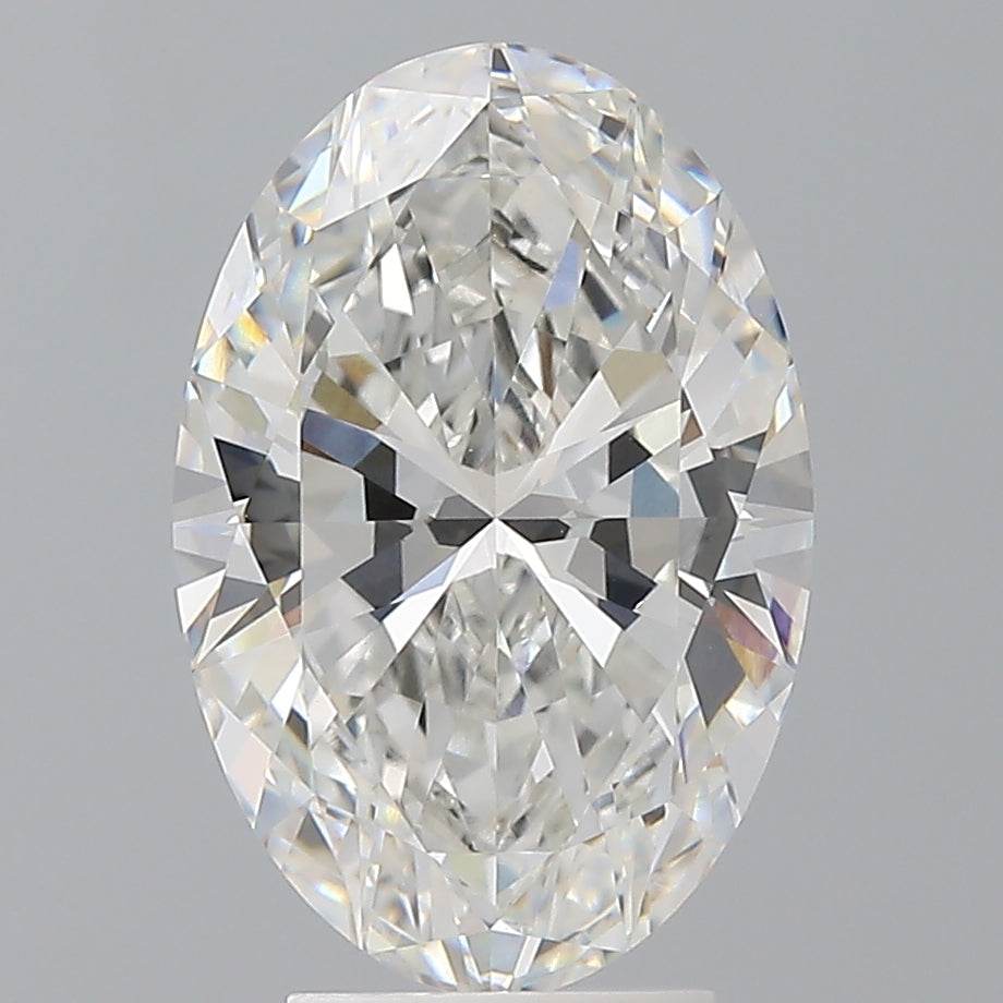 4.01 Carat Oval Shaped, Ideal Cut, F Color, VVS2 Clarity, IGI Certified Lab Grown Diamond