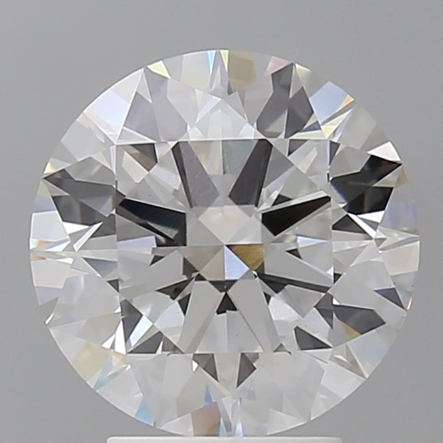 3.57 Carat Round Shaped, Ideal Cut, F Color, VVS2 Clarity, IGI Certified Lab Grown Diamond