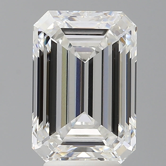 4.58 Carat Emerald Shaped, Ideal Cut, E Color, VVS2 Clarity, IGI Certified Lab Grown Diamond