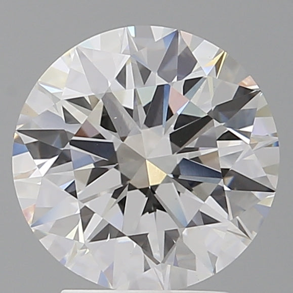 3.05 Carat Round Shaped, Ideal Cut, F Color, VVS2 Clarity, IGI Certified Lab Grown Diamond