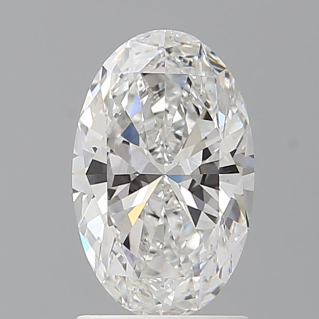 1.58 Carat Oval Shaped, Ideal Cut, D Color, VS1 Clarity, IGI Certified Lab Grown Diamond