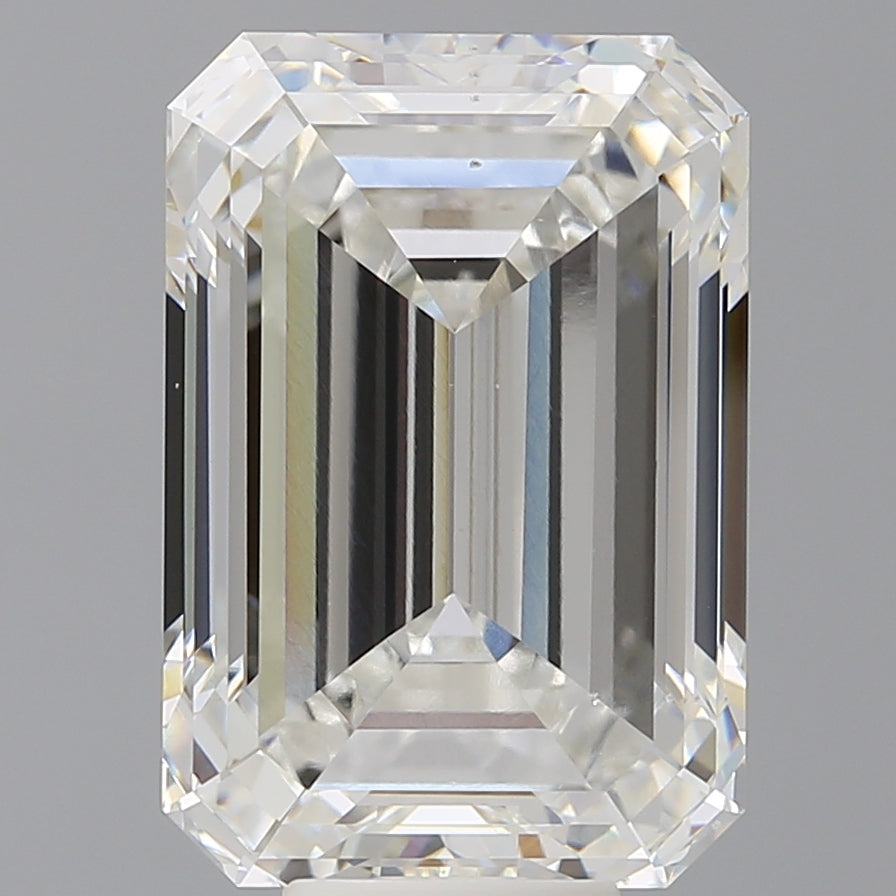 10.54 Carat Emerald Shaped, Ideal Cut, F Color, VS2 Clarity, IGI Certified Lab Grown Diamond