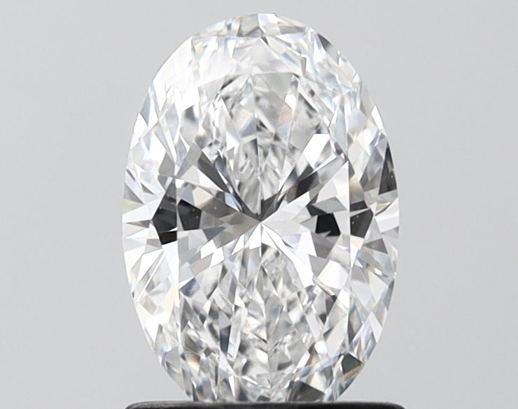 1.10 Carat Oval Shaped, Ideal Cut, D Color, VVS2 Clarity, IGI Certified Lab Grown Diamond
