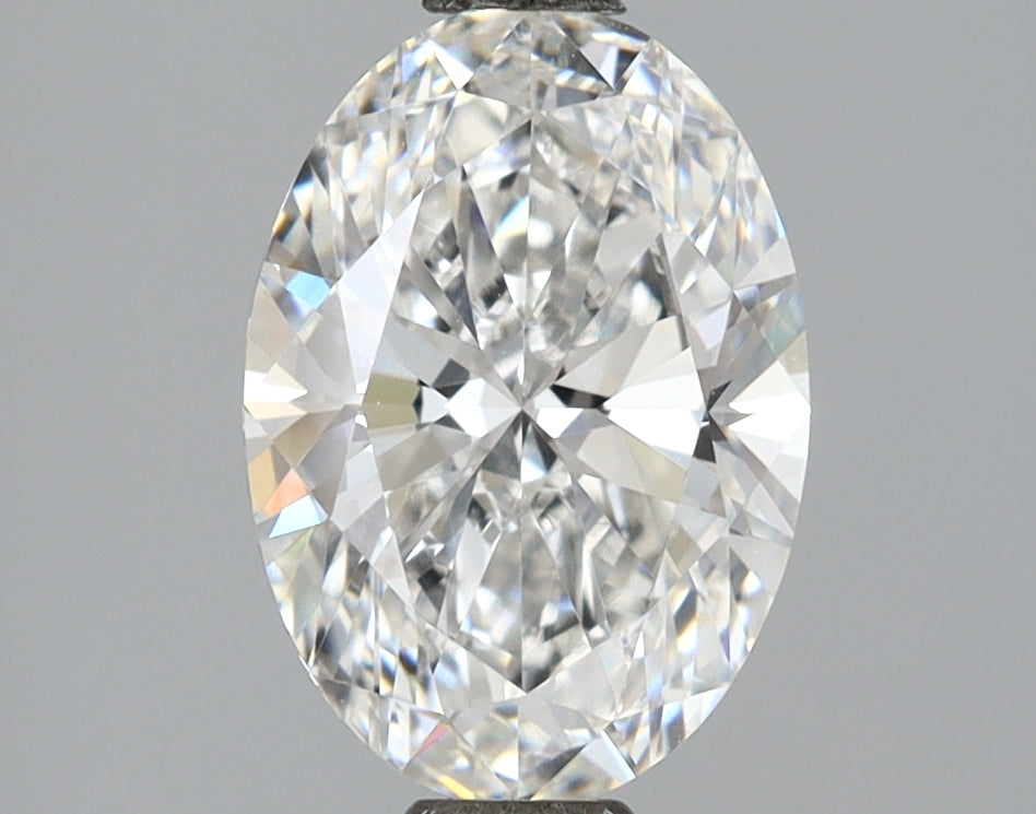 2.08 Carat Oval Shaped, Ideal Cut, E Color, VVS2 Clarity, IGI Certified Lab Grown Diamond