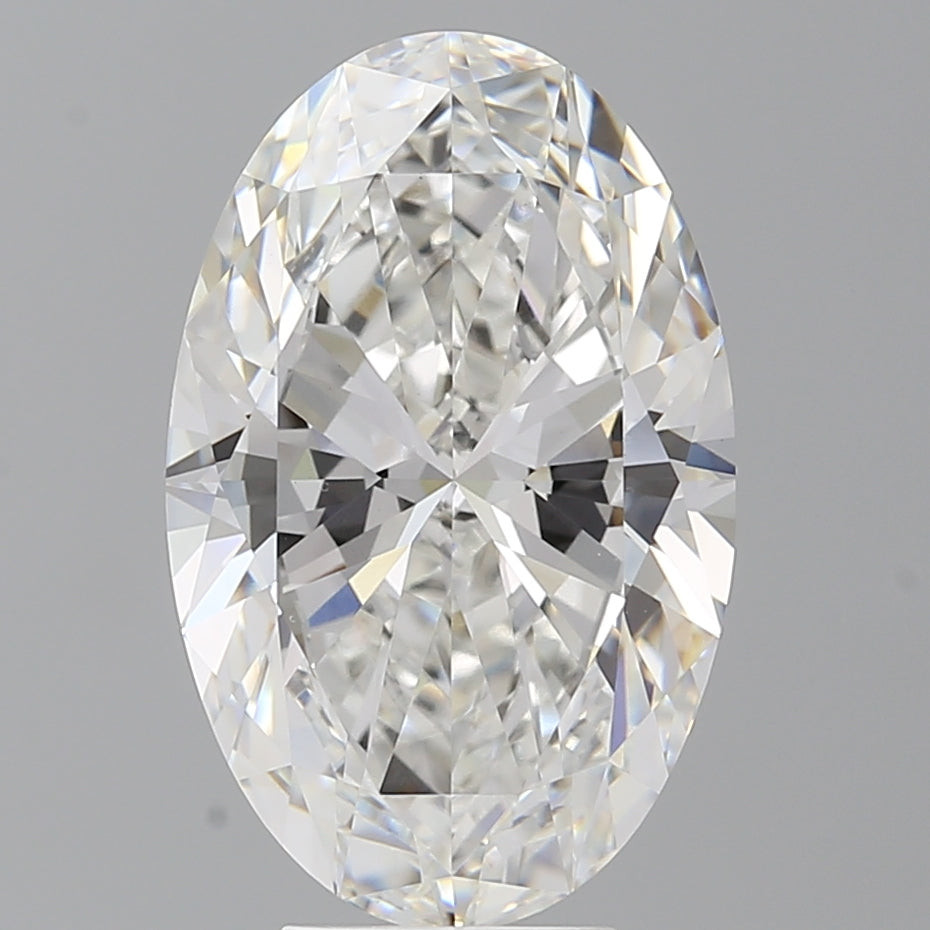 6.05 Carat Oval Shaped, Ideal Cut, F Color, VVS2 Clarity, IGI Certified Lab Grown Diamond