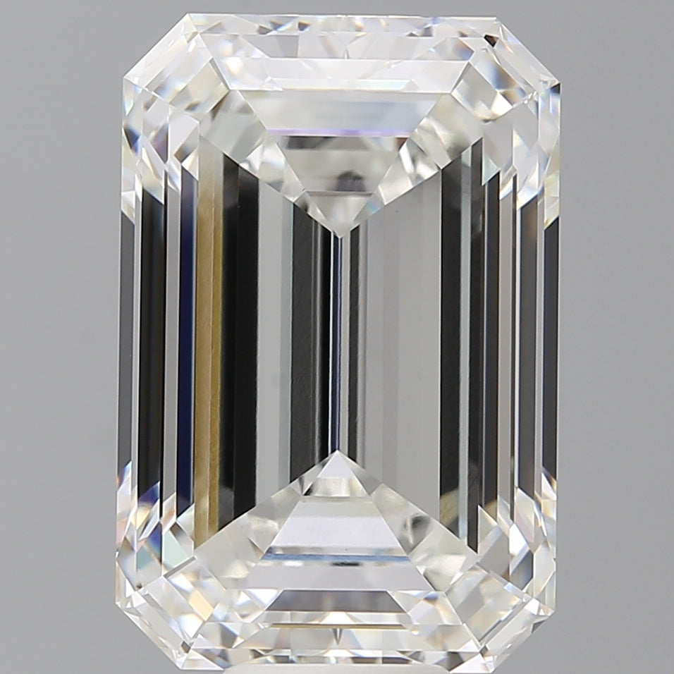 12.54 Carat Emerald Shaped, Ideal Cut, F Color, VVS2 Clarity, IGI Certified Lab Grown Diamond