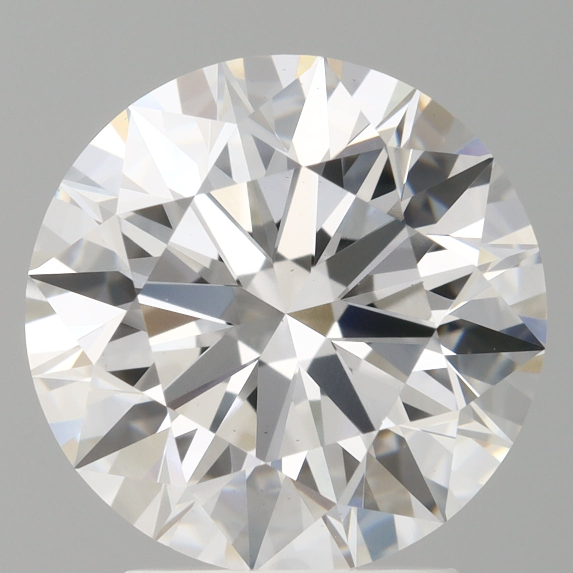 3.03 Carat Round Shaped, Ideal Cut, E Color, VVS2 Clarity, IGI Certified Lab Grown Diamond