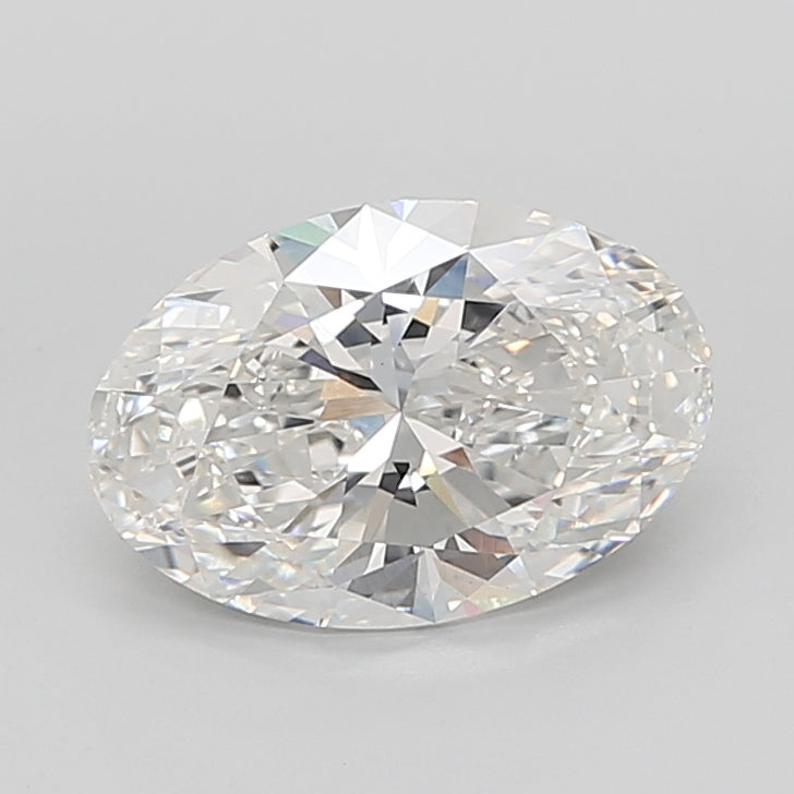6.04 Carat Oval Shaped, Ideal Cut, F Color, VVS2 Clarity, IGI Certified Lab Grown Diamond
