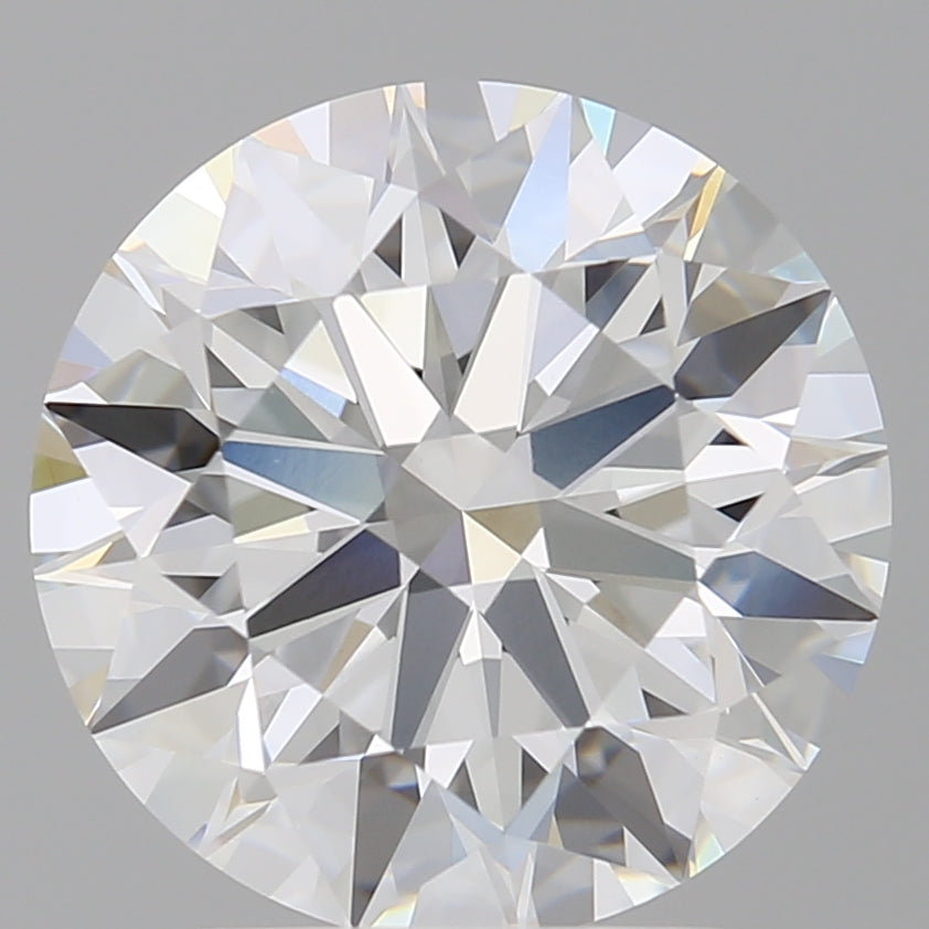 3.10 Carat Round Shaped, Ideal Cut, E Color, VVS2 Clarity, IGI Certified Lab Grown Diamond