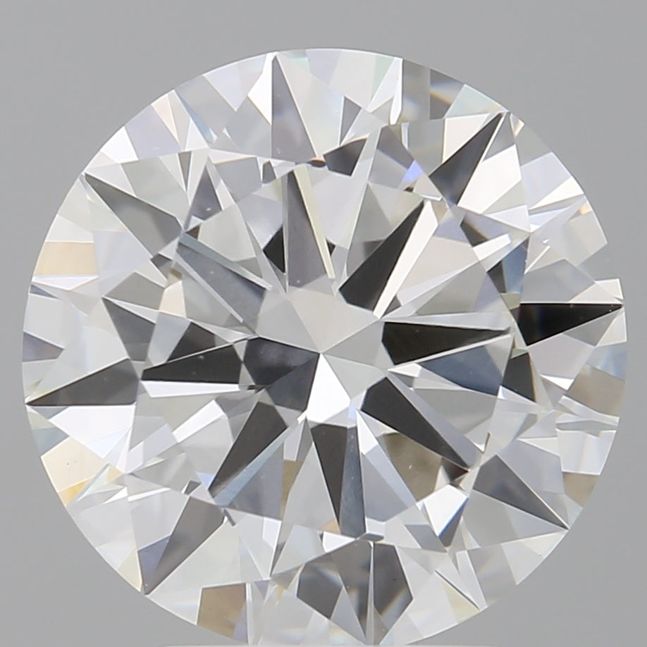 4.00 Carat Round Shaped, Excellent Cut, F Color, VVS2 Clarity, IGI Certified Lab Grown Diamond