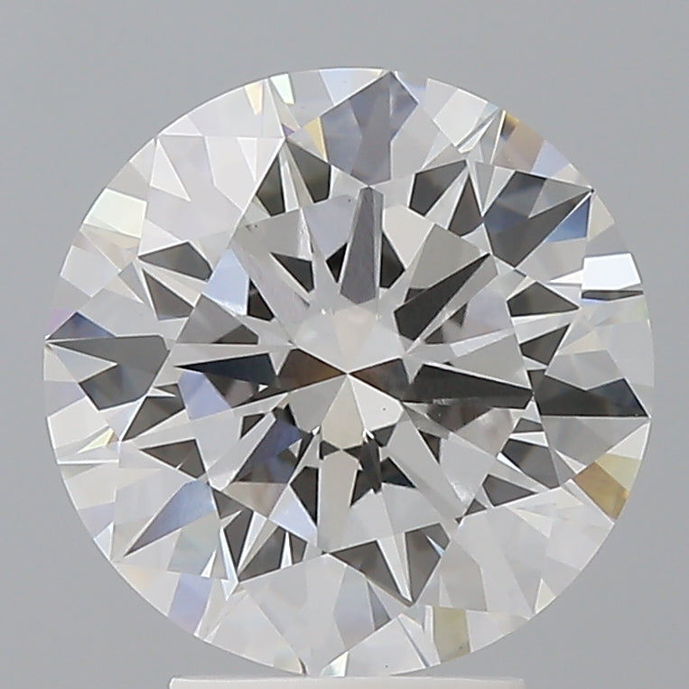 4.03 Carat Round Shaped, Ideal Cut, E Color, VVS2 Clarity, IGI Certified Lab Grown Diamond