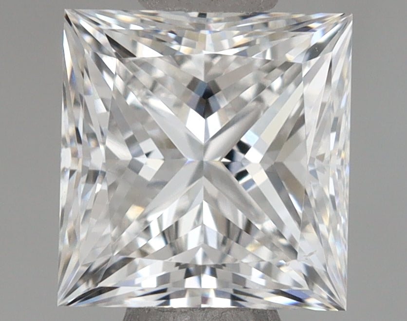 1.00 Carat Princess Shaped, Ideal Cut, E Color, IF Clarity, IGI Certified Lab Grown Diamond