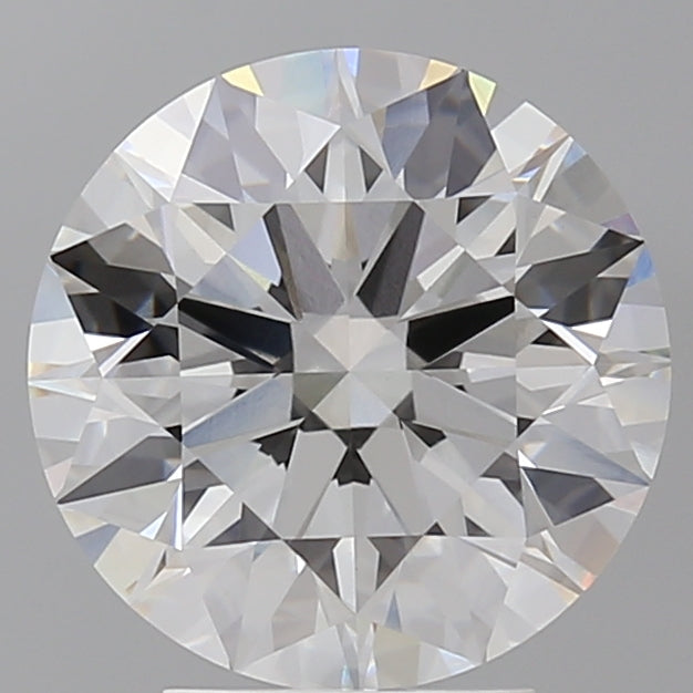 4.10 Carat Round Shaped, Ideal Cut, E Color, VVS2 Clarity, IGI Certified Lab Grown Diamond