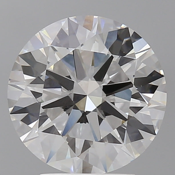 3.53 Carat Round Shaped, Ideal Cut, F Color, VVS2 Clarity, IGI Certified Lab Grown Diamond