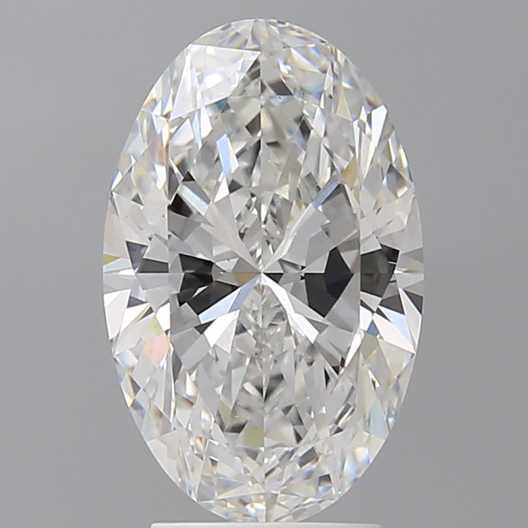 3.57 Carat Oval Shaped, Ideal Cut, E Color, VVS2 Clarity, IGI Certified Lab Grown Diamond