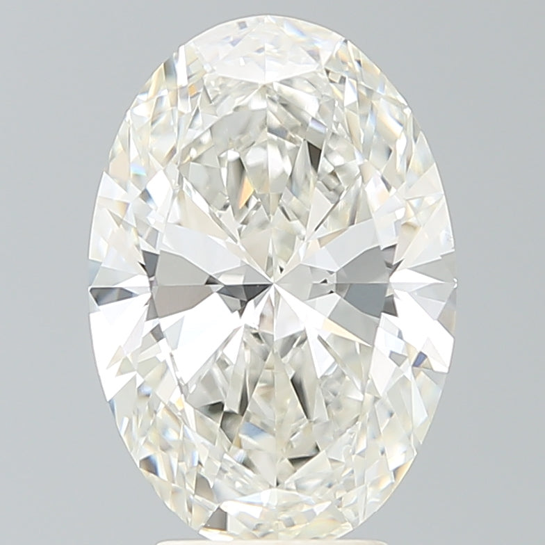 4.51 Carat Oval Shaped, Excellent Cut, H Color, VVS2 Clarity, IGI Certified Lab Grown Diamond