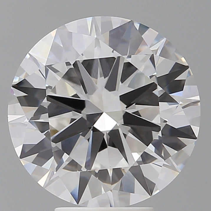 5.56 Carat Round Shaped, Excellent Cut, E Color, VVS2 Clarity, IGI Certified Lab Grown Diamond