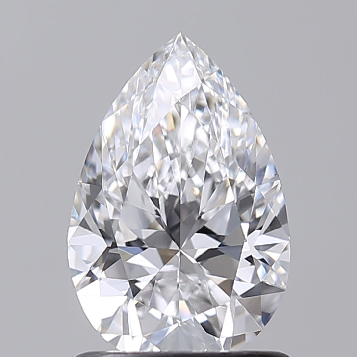 1.02 Carat Pear Shaped, Excellent Cut, D Color, VVS1 Clarity, IGI Certified Lab Grown Diamond