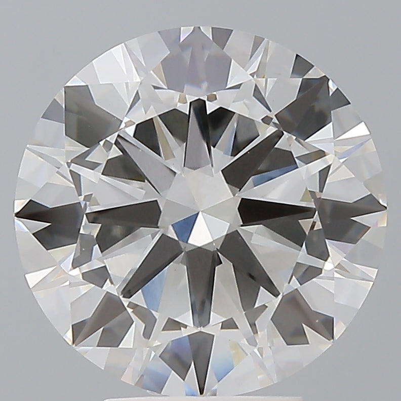 5.02 Carat Round Shaped, Excellent Cut, F Color, VVS2 Clarity, IGI Certified Lab Grown Diamond